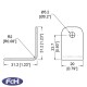 2 Hole L Bracket - 31.2mm x 20mm - Pack of 4